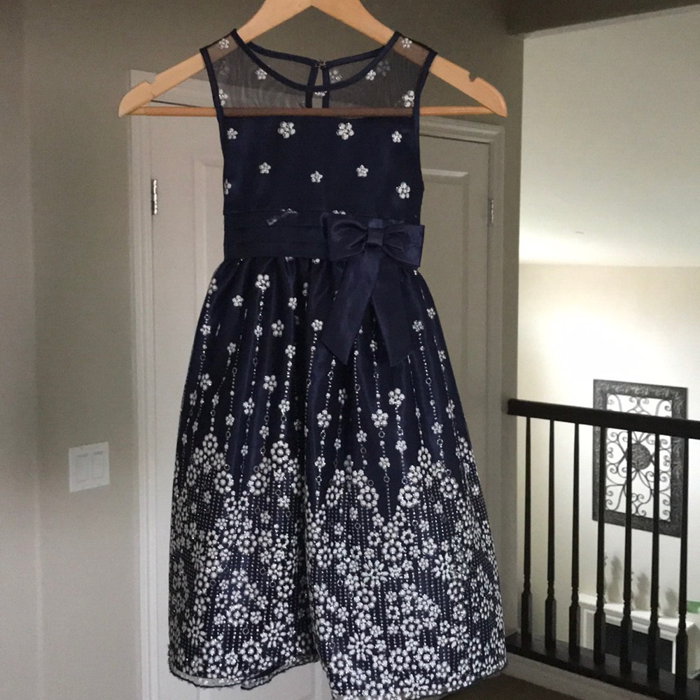 Girls Navy blue dress